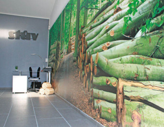Mur tendu imprimé L'Image Verte
