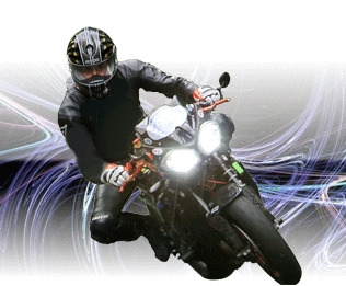 Phares xenon sur moto